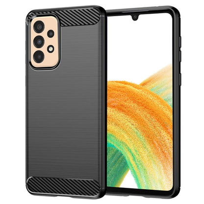 Coque pour Samsung Galaxy A33 5G A336, Techsuit, Carbone, Noire