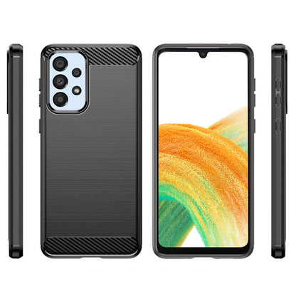 Coque pour Samsung Galaxy A33 5G A336, Techsuit, Carbone, Noire