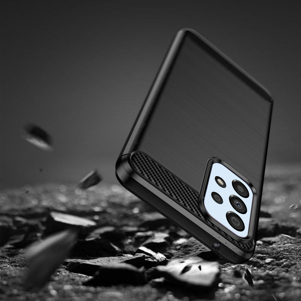 Coque pour Samsung Galaxy A33 5G A336, Techsuit, Carbone, Noire