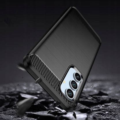 Coque pour Samsung Galaxy A34 A346, Techsuit, Carbone, Noire