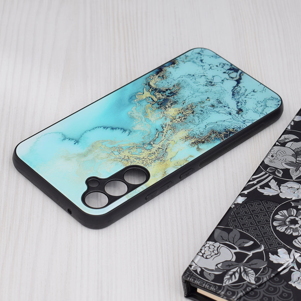 Étui pour Samsung Galaxy A34 A346, Techsuit, Glaze, Bleu