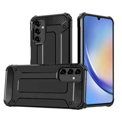Coque pour Samsung Galaxy A34 A346, Techsuit, Hybrid Armor, Noire