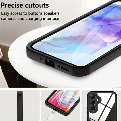 Coque pour Samsung Galaxy A35 5G A356, Techsuit, ColorVerse 360, Noire