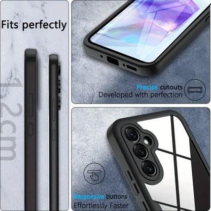 Coque pour Samsung Galaxy A35 5G A356, Techsuit, ColorVerse 360, Noire