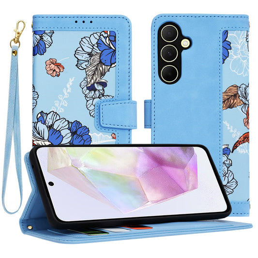 Coque pour Samsung Galaxy A35 5G A356, Techsuit, FlipCraft, Bleu