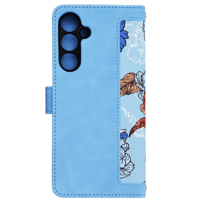 Coque pour Samsung Galaxy A35 5G A356, Techsuit, FlipCraft, Bleu
