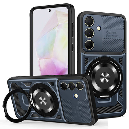 Coque pour Samsung Galaxy A35 5G A356, Techsuit, RuggedCam, Bleue