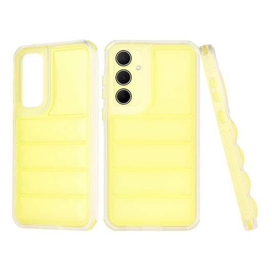 Coque pour Samsung Galaxy A35 5G A356, Techsuit, Wave Shield, Jaune