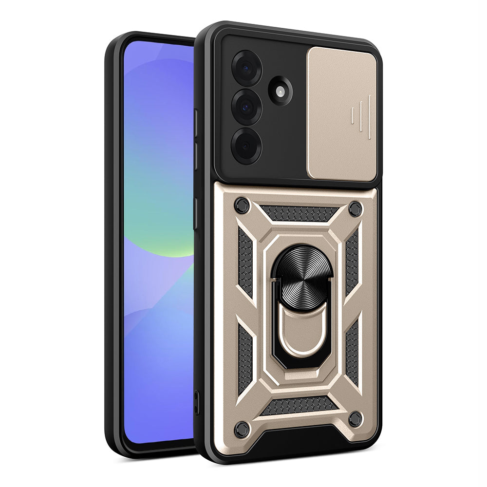 Coque pour Samsung Galaxy A36 A366, Techsuit, CamShield, Dorée