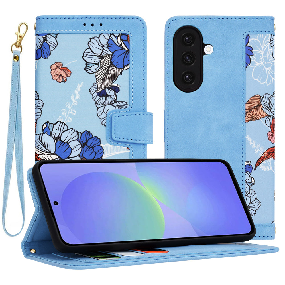 Coque pour Samsung Galaxy A36 A366, Techsuit, FlipCraft, Bleu