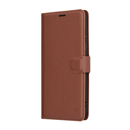 Coque pour Samsung Galaxy A36 A366, Techsuit, Leather Folio, Marron