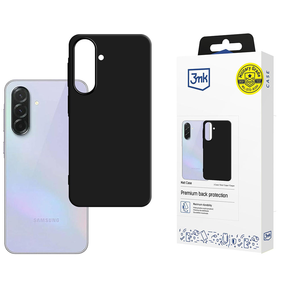 Coque pour Samsung Galaxy A37 5G, 3MK, Noire Mate