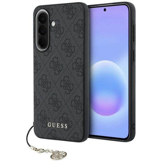 Coque pour Samsung Galaxy A37 5G, Guess, 4G Classic Logo Charm, Noire
