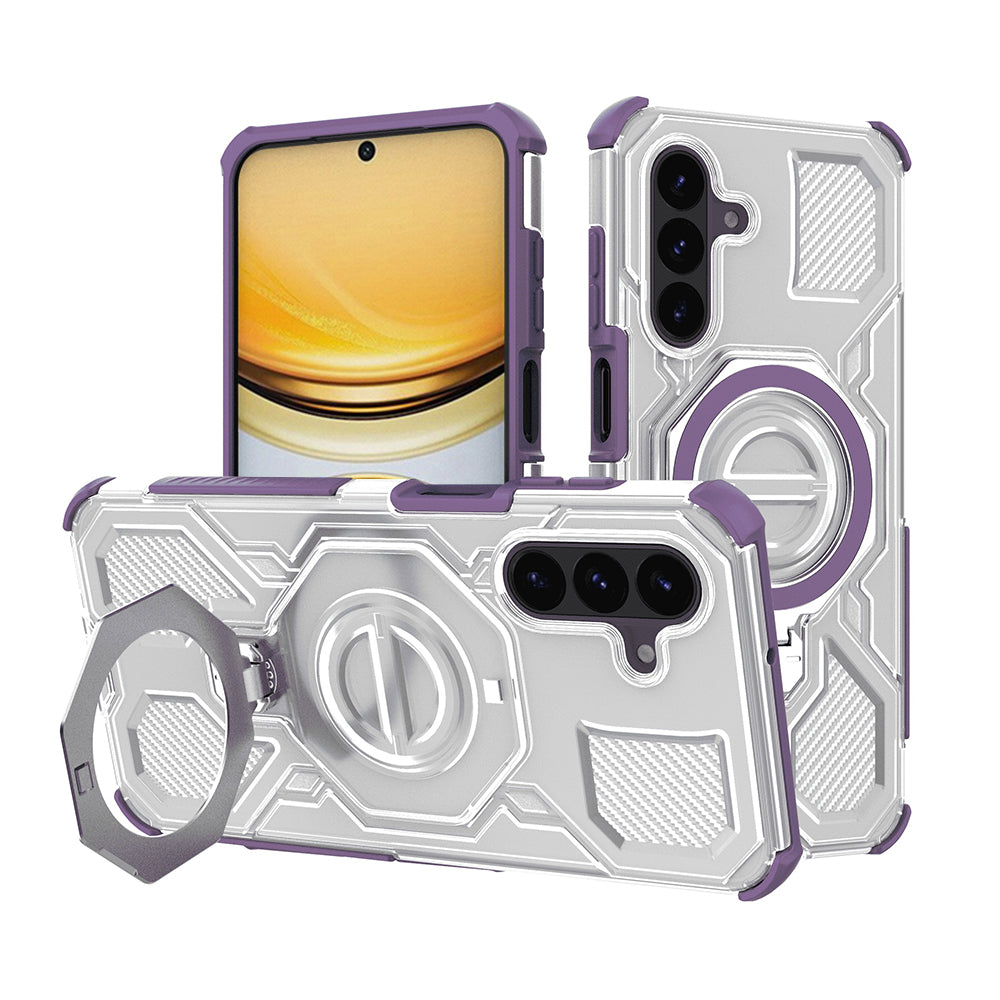 Étui pour Samsung Galaxy A37 5G, Techsuit, Carbon Shield Pro, Violet