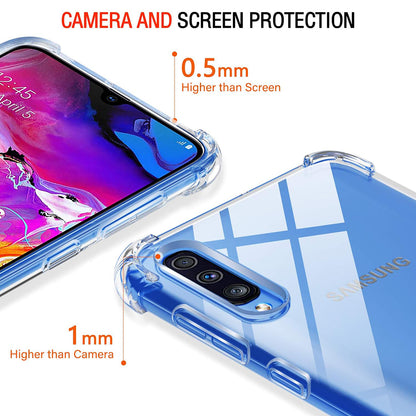 Coque pour Samsung Galaxy A50s A507 / A30s A307 / A50 A505, Techsuit, Antichoc Claire, Transparente