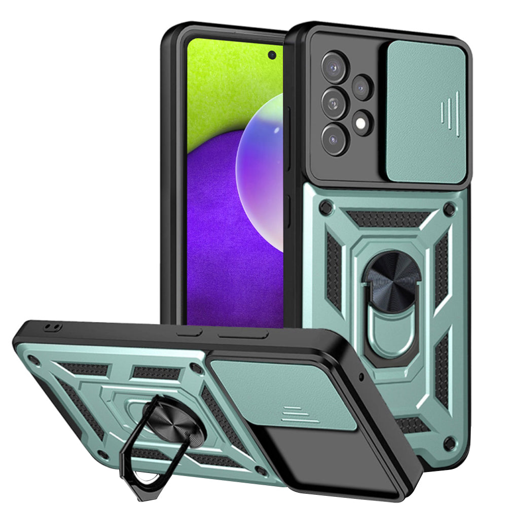 Coque pour Samsung Galaxy A52s 5G A528 / A52 5G A526 / A52 A525, Techsuit, CamShield, Vert