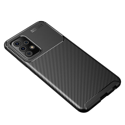 Coque pour Samsung Galaxy A52s 5G A528 / A52 5G A526 / A52 A525, Techsuit, Fibre de carbone, Noire