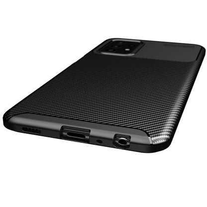 Coque pour Samsung Galaxy A52s 5G A528 / A52 5G A526 / A52 A525, Techsuit, Fibre de carbone, Noire