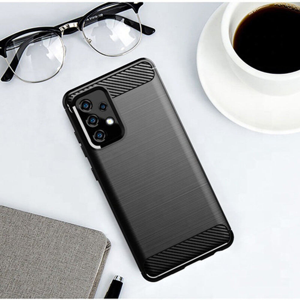 Case for Samsung Galaxy A53 5G A536, Techsuit, Carbon, Black