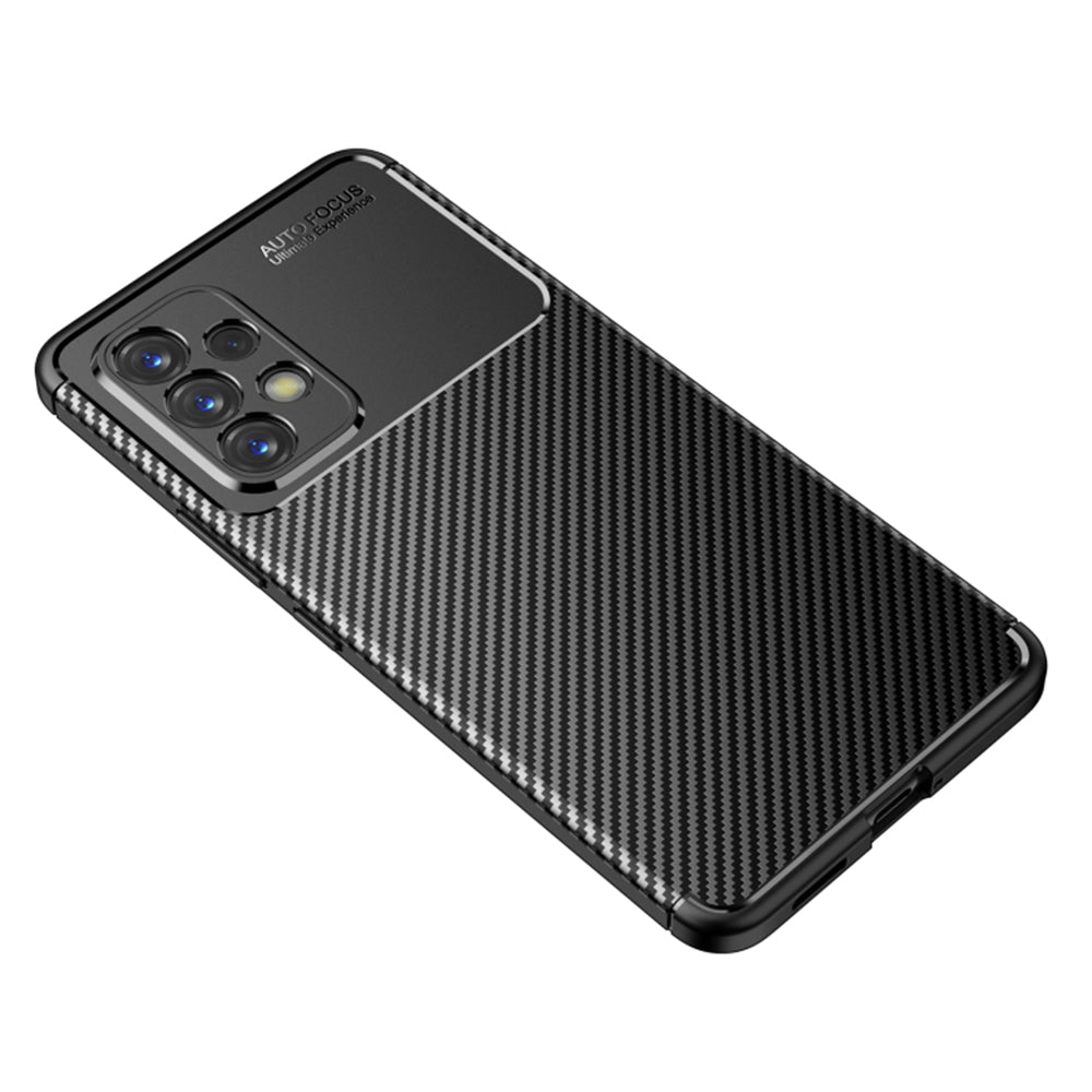Coque pour Samsung Galaxy A53 5G A536, Techsuit, Fibre de carbone, Noire