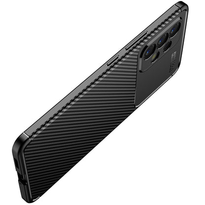 Coque pour Samsung Galaxy A53 5G A536, Techsuit, Fibre de carbone, Noire