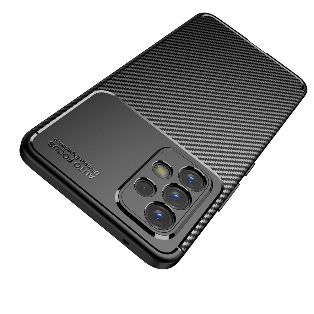 Coque pour Samsung Galaxy A53 5G A536, Techsuit, Fibre de carbone, Noire