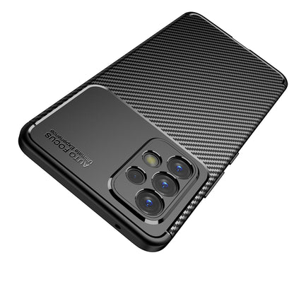 Coque pour Samsung Galaxy A53 5G A536, Techsuit, Fibre de carbone, Noire