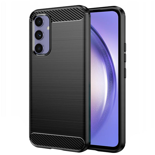Coque pour Samsung Galaxy A54 A546, Techsuit, Carbone, Noire