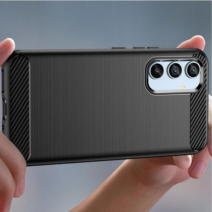 Coque pour Samsung Galaxy A54 A546, Techsuit, Carbone, Noire