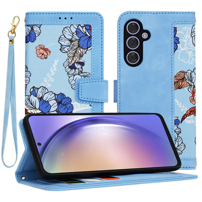 Coque pour Samsung Galaxy A54 A546, Techsuit, FlipCraft, Bleu