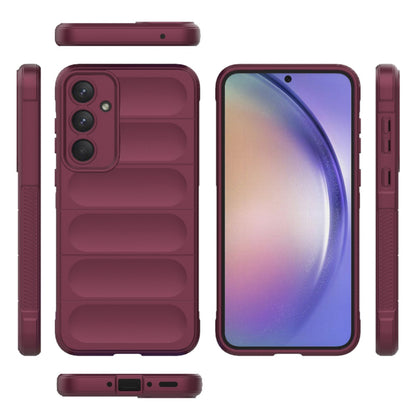 Coque pour Samsung Galaxy A54 A546, Techsuit, Magic Shield, Bordeaux