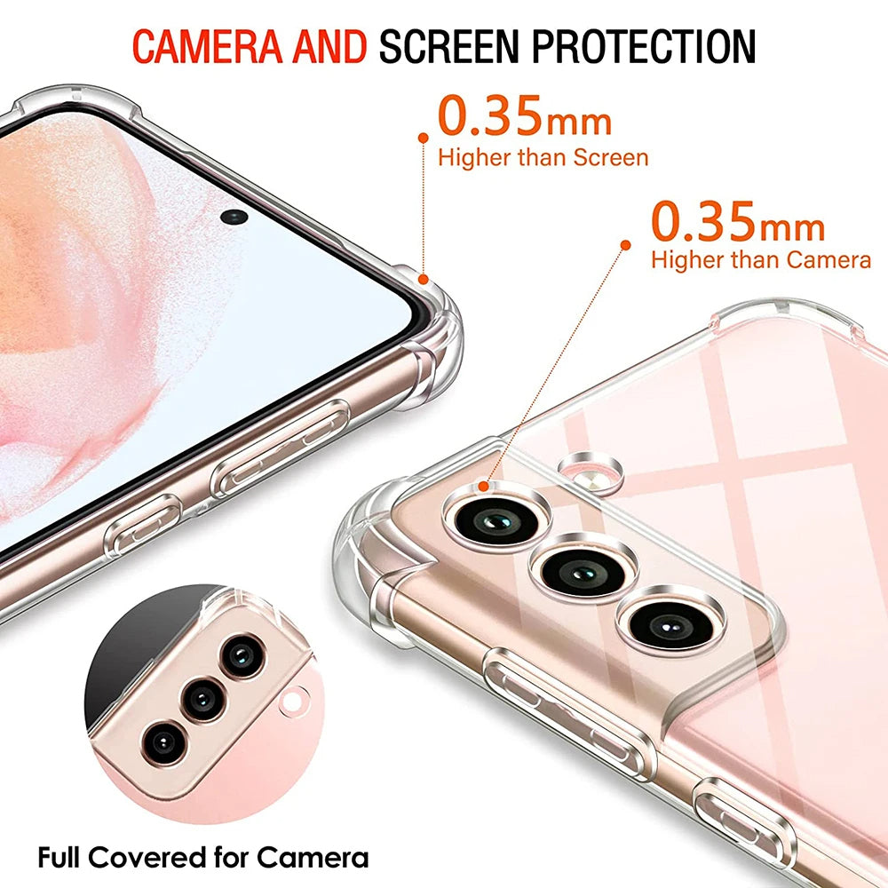 Case for Samsung Galaxy A54 A546, Techsuit, Shockproof Clear, Transparent