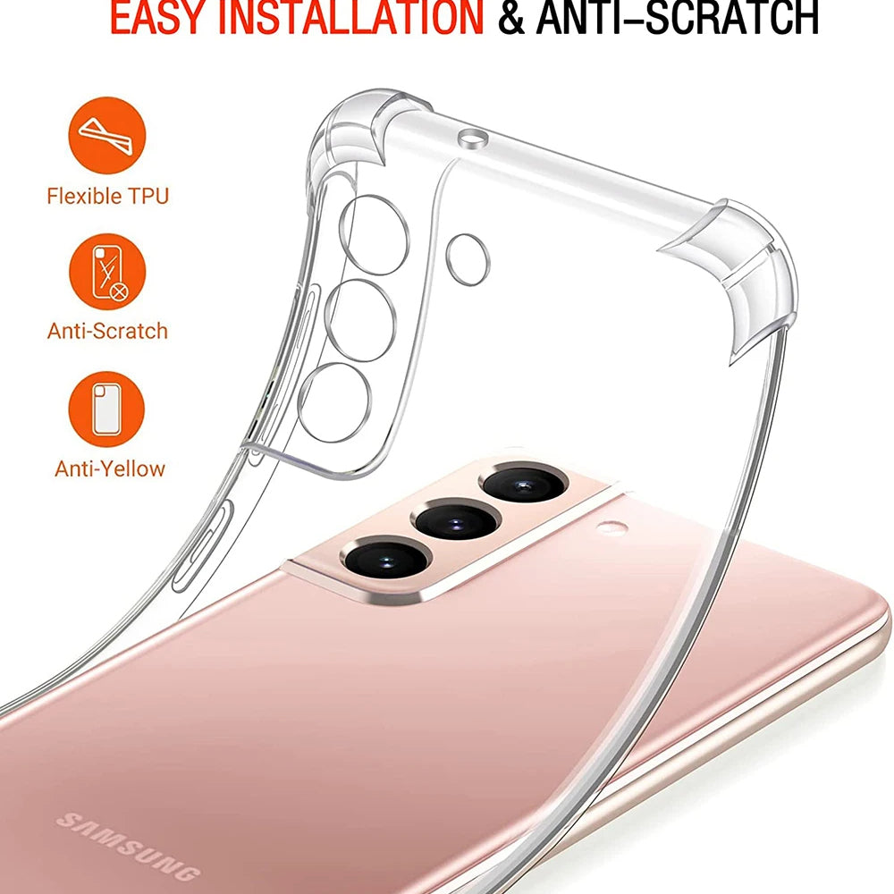 Case for Samsung Galaxy A54 A546, Techsuit, Shockproof Clear, Transparent