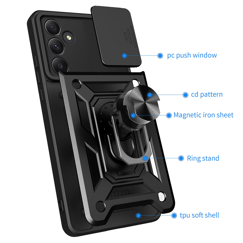 Coque pour Samsung Galaxy A55 5G A556, Techsuit, CamShield, Bleue