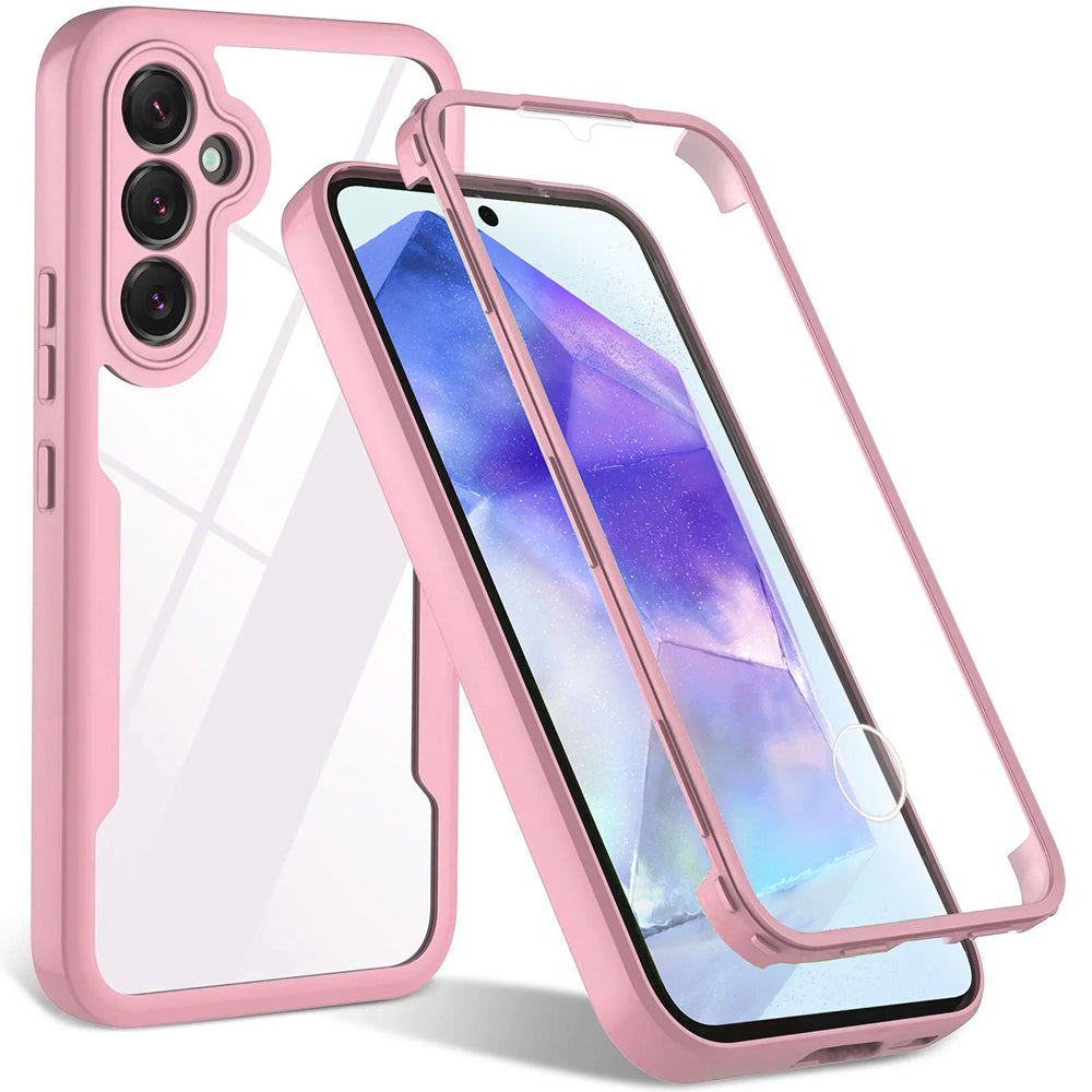 Coque pour Samsung Galaxy A55 5G A556, Techsuit, ColorVerse 360, Rose