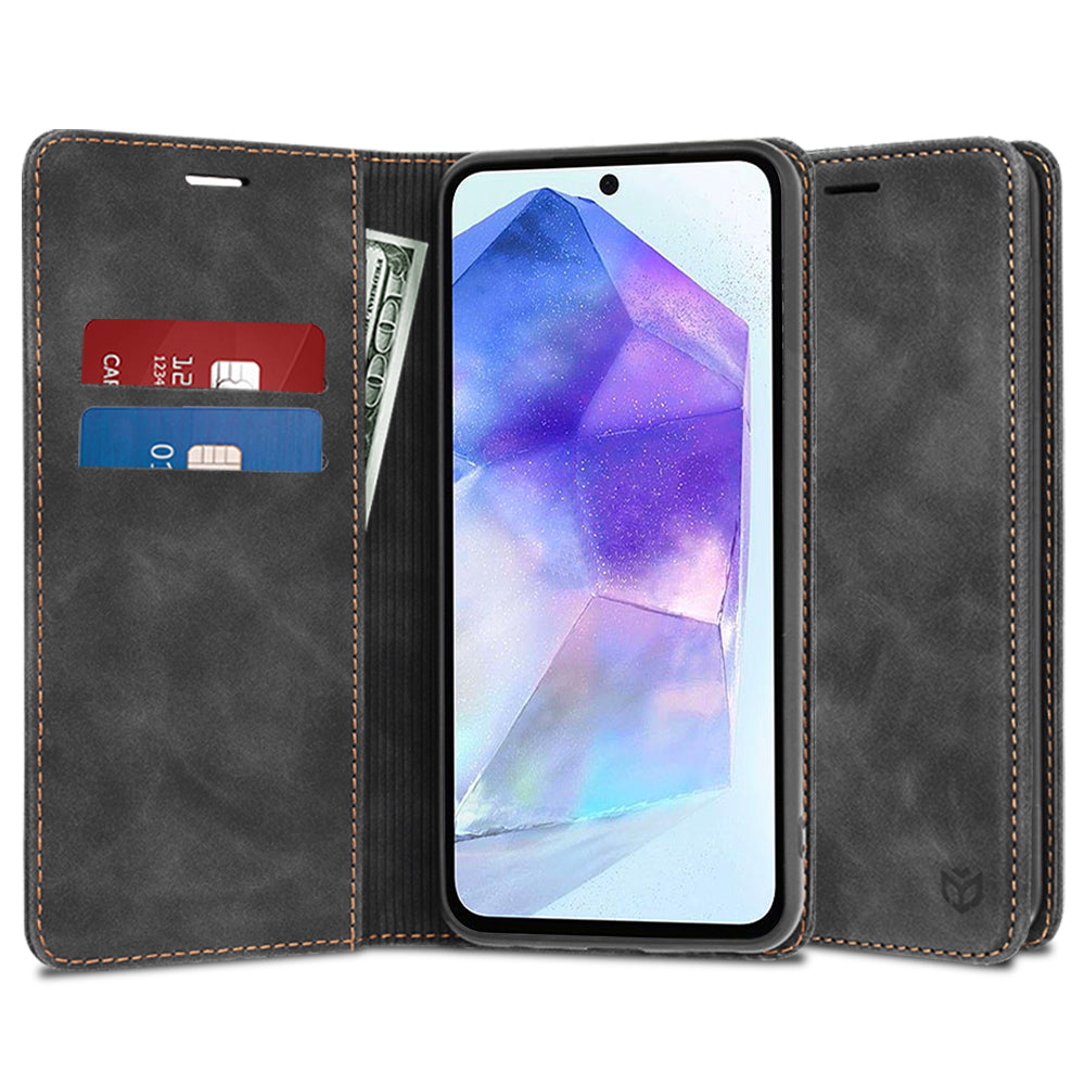 Coque pour Samsung Galaxy A55 5G A556, Techsuit, Confy, Noire