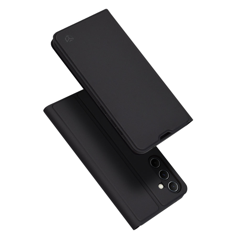 Coque pour Samsung Galaxy A55 5G A556, Techsuit, Magskin Book, Noire
