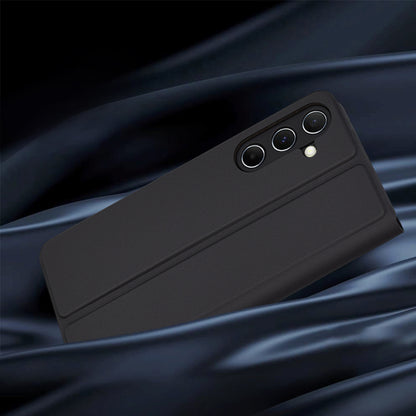 Coque pour Samsung Galaxy A55 5G A556, Techsuit, Magskin Book, Noire