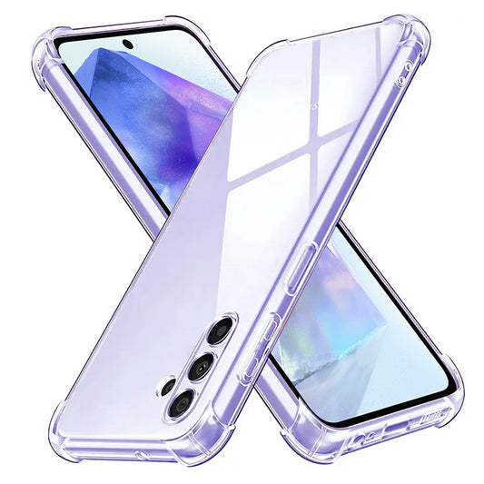 Coque pour Samsung Galaxy A55 5G A556, Techsuit, Anti-choc Claire, Transparente