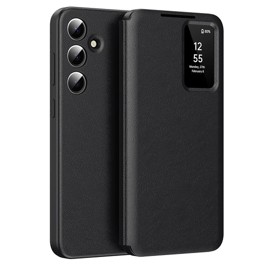 Coque pour Samsung Galaxy A55 5G A556, Techsuit, SmartView, Noire
