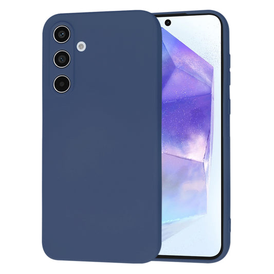 Coque pour Samsung Galaxy A55 5G A556, Techsuit, SoftFlex, Bleu marine