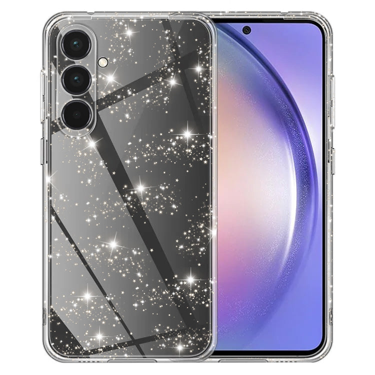 Coque pour Samsung Galaxy A55 5G A556, Techsuit, SparkleSkin, Transparente