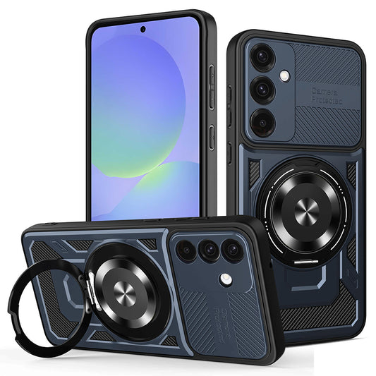 Coque pour Samsung Galaxy A56 A566 / A36 A366, Techsuit, RuggedCam, Bleue
