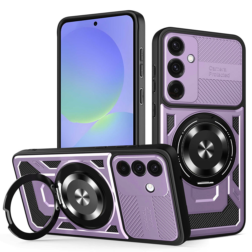 Coque pour Samsung Galaxy A56 A566 / A36 A366, Techsuit, RuggedCam, Violet