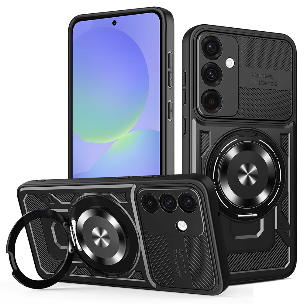 Case for Samsung Galaxy A56 A566 / A36 A366, Techsuit, RuggedCam, Black