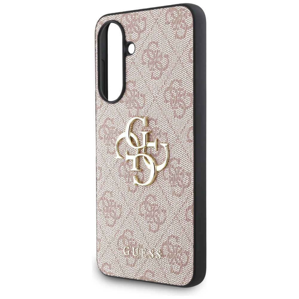 Étui pour Samsung Galaxy A56 A566, Guess, 4G Big Logo, Rose