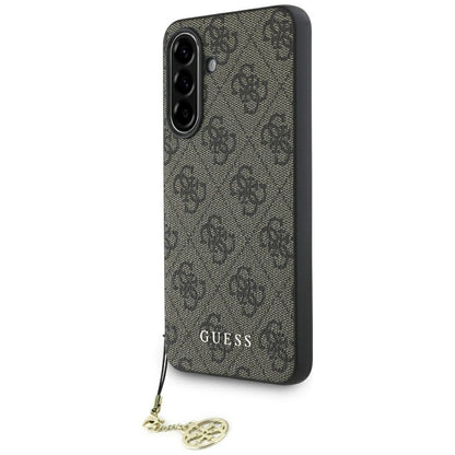 Étui pour Samsung Galaxy A56 A566, Guess, 4G Charm, Marron