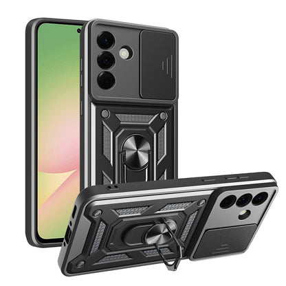 Coque pour Samsung Galaxy A56 A566, Techsuit, CamShield, Noire