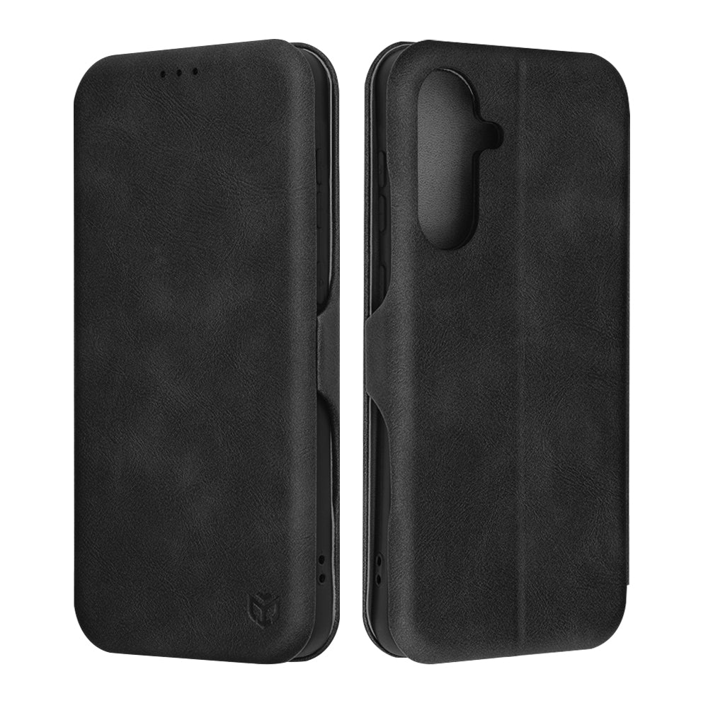 Coque pour Samsung Galaxy A56 A566, Techsuit, Safe Wallet Plus, Noire