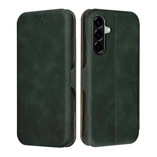 Coque pour Samsung Galaxy A56 A566, Techsuit, Safe Wallet Plus, Vert